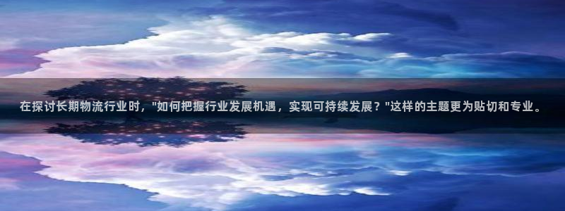旺财28官网版所有版本：在探讨长期物流行业时，\