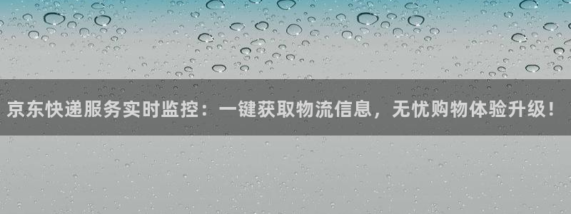 旺财28技巧：京东快递服务实时监控：