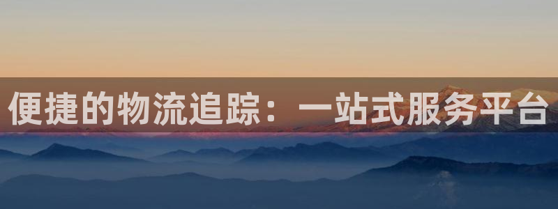 旺财28注册入口与教程:便捷的物流追